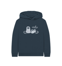 Load image into Gallery viewer, Navy Blue Scottish Seabird Centre - Kids Seal Hoodie
