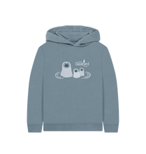 Load image into Gallery viewer, Stone Blue Scottish Seabird Centre - Kids Seal Hoodie