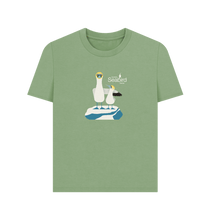 Load image into Gallery viewer, Sage Scottish Seabird Centre - Womens Gannet T-shirt