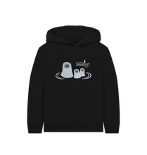 Load image into Gallery viewer, Black Scottish Seabird Centre - Kids Seal Hoodie
