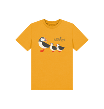 Load image into Gallery viewer, Mustard Printed Kids T-Shirt Front