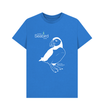 Load image into Gallery viewer, Bright Blue Scottish Seabird Centre - Adult Puffin T-Shirt