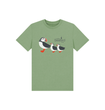 Load image into Gallery viewer, Sage Scottish Seabird Centre - Kids Puffin T-shirt