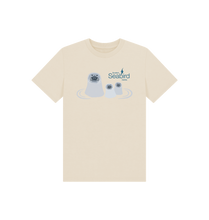 Load image into Gallery viewer, Oat Scottish Seabird Centre - Kids Seal T-shirts (blue logo)
