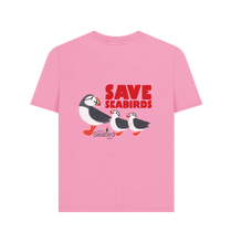 Load image into Gallery viewer, Rose Pink Printed T-shirt Back