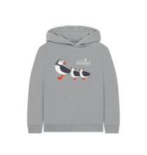 Load image into Gallery viewer, Athletic Grey Scottish Seabird Centre - Kids Puffin Hoodie