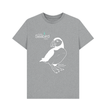 Load image into Gallery viewer, Athletic Grey Scottish Seabird Centre - Adult Puffin T-Shirt