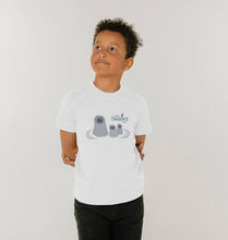 Load image into Gallery viewer, Scottish Seabird Centre - Kids Seal T-shirt (blue logo)