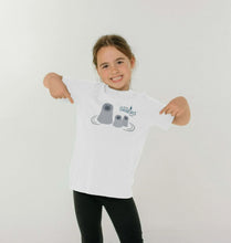 Load image into Gallery viewer, Scottish Seabird Centre - Kids Seal T-shirt (blue logo)