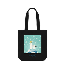 Load image into Gallery viewer, Black Printed Bag Front
