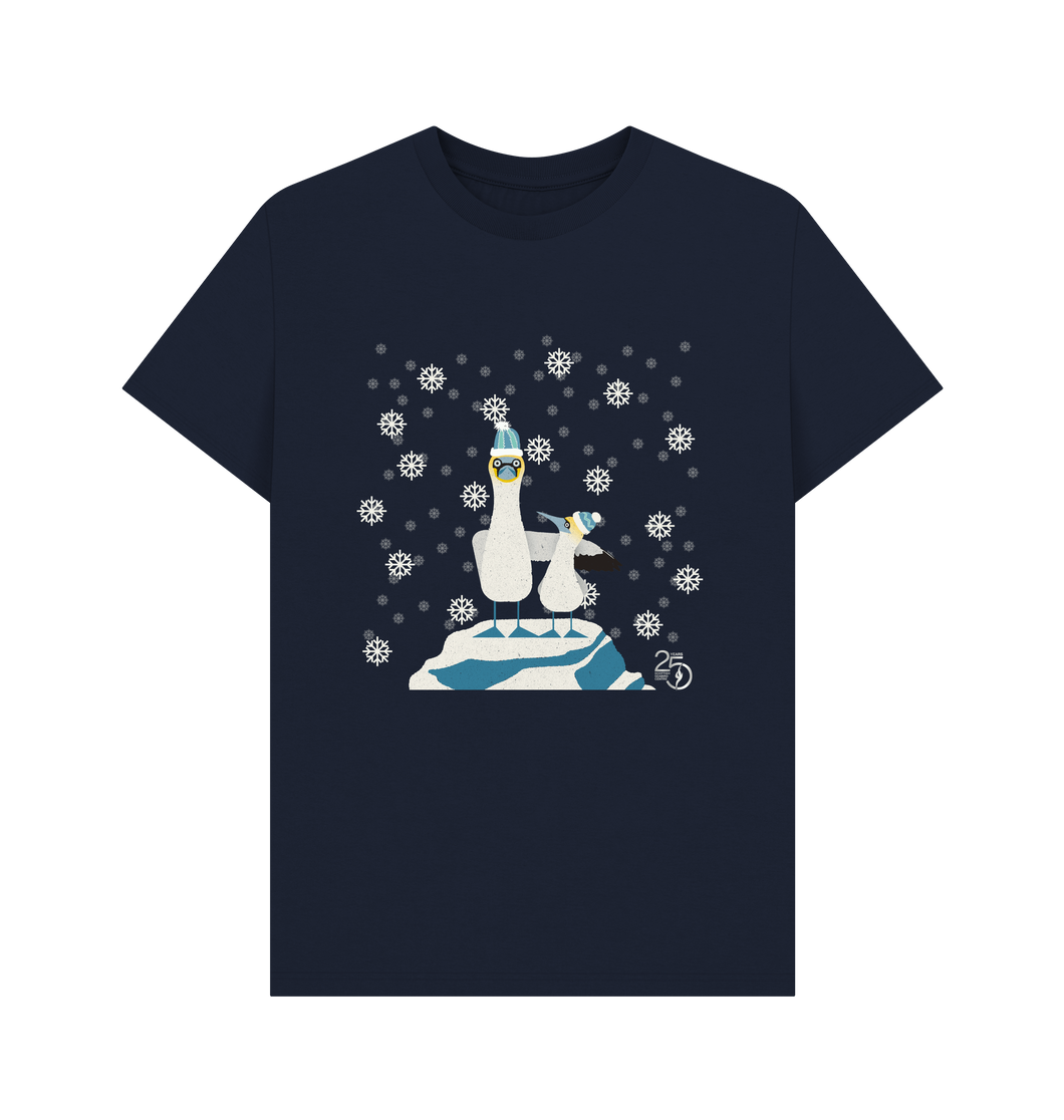 Navy Blue Printed T-shirt Front