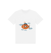 Load image into Gallery viewer, White Printed Kids T-Shirt Front
