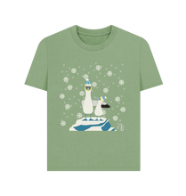 Load image into Gallery viewer, Sage Printed T-shirt Front
