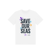 Load image into Gallery viewer, White Printed Kids T-Shirt Front
