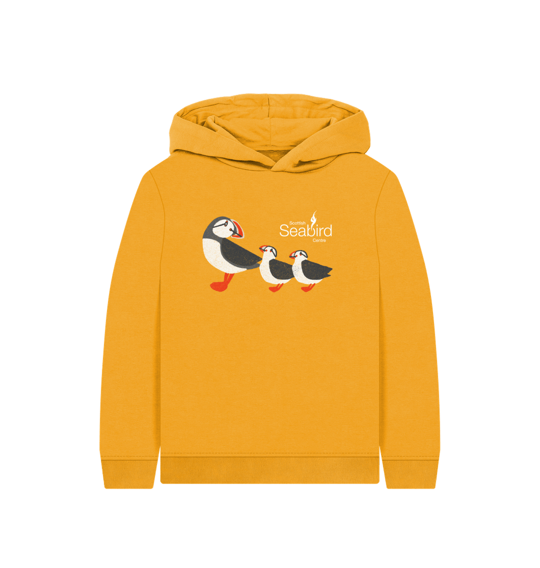 Mustard Scottish Seabird Centre - Kids Puffin Hoodie