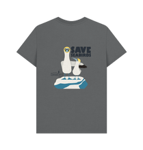 Load image into Gallery viewer, Slate Grey Printed T-shirt Back
