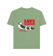 Load image into Gallery viewer, Sage Printed T-shirt Back
