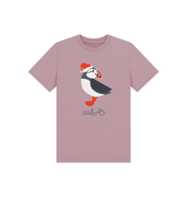 Load image into Gallery viewer, Mauve Printed Kids T-Shirt Front
