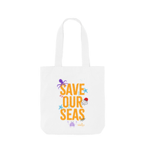 Load image into Gallery viewer, White Printed Bag Front
