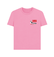 Load image into Gallery viewer, Rose Pink Printed T-shirt Front
