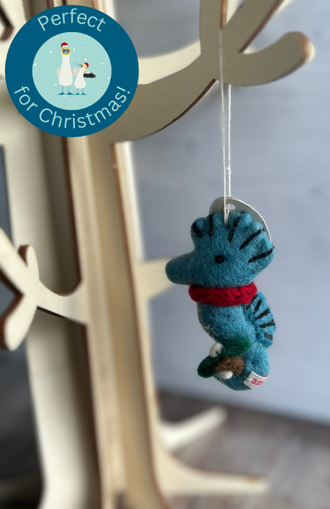 Seahorse Felt Hanging Christmas Decoration