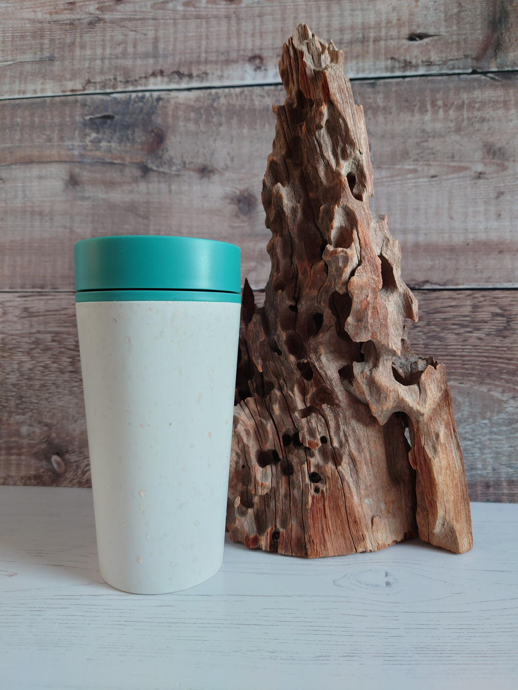 Chalk & Aquamarine Green 12oz Reusable Cup