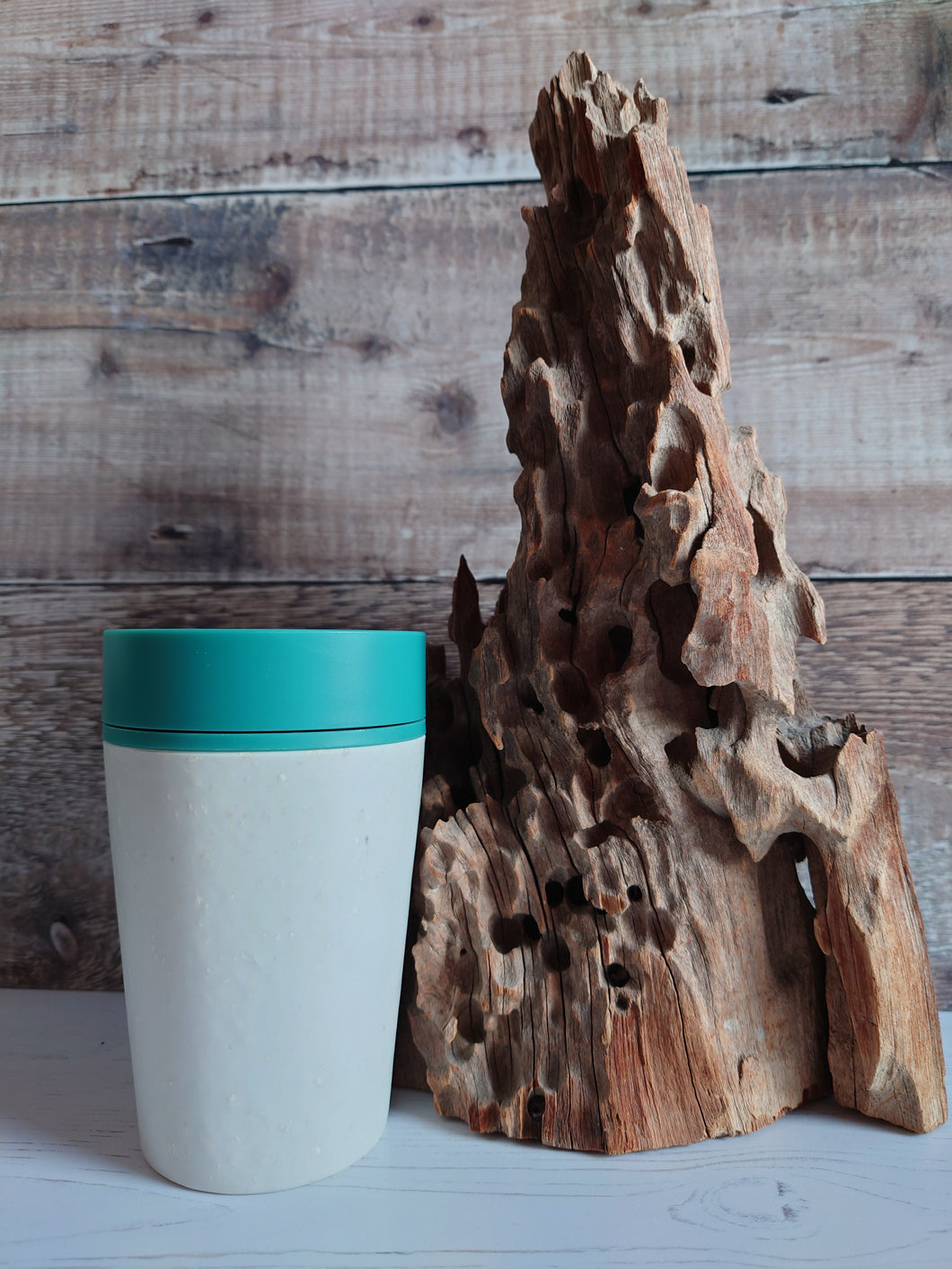 Chalk & Aquamarine Green 8oz Reusable Cup