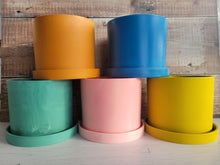 Load image into Gallery viewer, Pink Ocean Plastic Plant Pot
