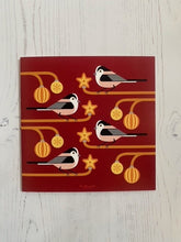 Load image into Gallery viewer, Long-Tailed Tits on Bauble Greeting Card
