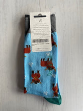 Load image into Gallery viewer, Blue Highland Cow Socks size 7 - 11
