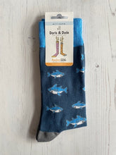 Load image into Gallery viewer, Blue Shark Socks size 7 - 11
