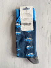 Load image into Gallery viewer, Blue Shark Socks size 7 - 11
