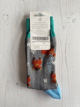 Load image into Gallery viewer, Grey Highland Cow socks 3 - 7

