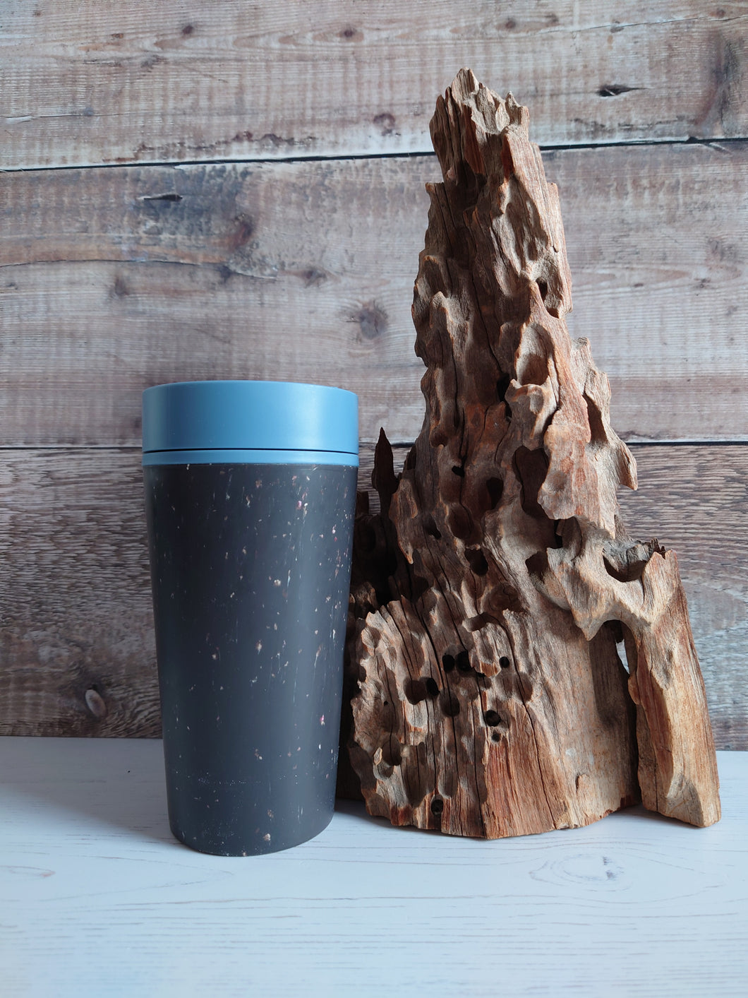 Grey & Rockpool Blue 12oz Reusable Cup