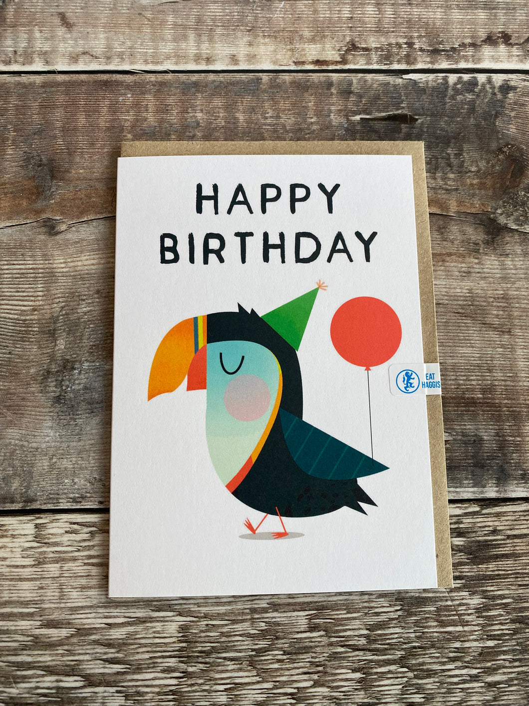 Puffin Happy Birthday Greetings Card