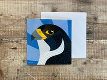 Load image into Gallery viewer, Peregrine Falcon Portrait Greetings Card
