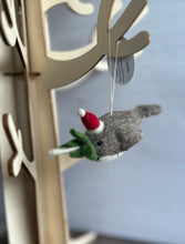 Load image into Gallery viewer, Narwhal Felt Hanging Christmas Decoration
