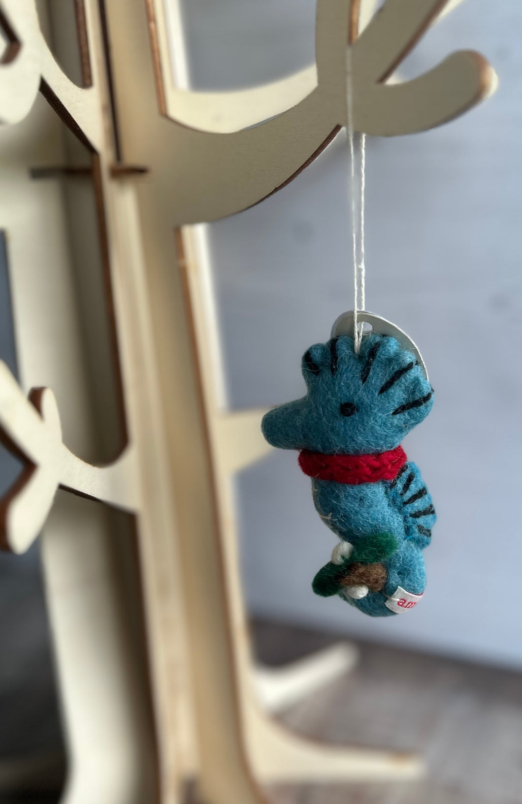 Seahorse Felt Hanging Christmas Decoration