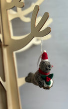 Load image into Gallery viewer, Grey Seal Felt Hanging Christmas Decoration
