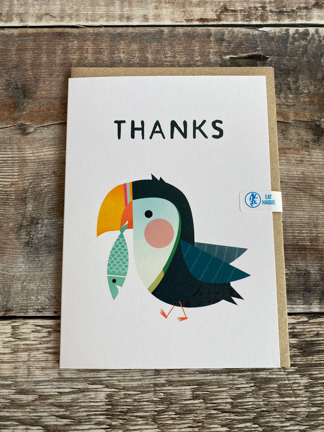 Puffin Thanks Greetings Card