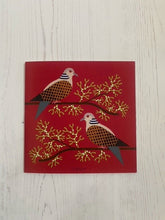 Load image into Gallery viewer, Turtle Dove on Mistletoe Greetings Card
