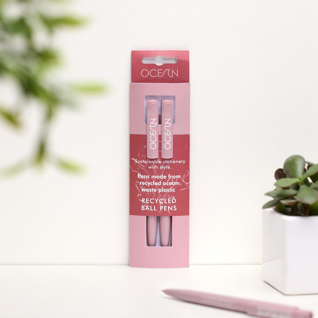 Coral Pink Pens (pack of 2)