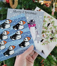 Load image into Gallery viewer, Christmas Penguins Card
