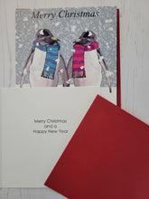 Load image into Gallery viewer, Christmas Penguins Card
