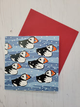 Load image into Gallery viewer, Christmas Puffins Card

