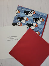 Load image into Gallery viewer, Christmas Puffins Card
