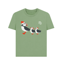 Load image into Gallery viewer, Sage Printed T-shirt Front
