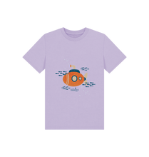 Load image into Gallery viewer, Soft Lilac Printed Kids T-Shirt Front
