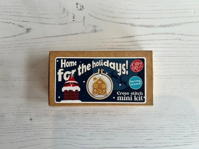 Cross Stitch Mini Kit - Home for the Holidays!