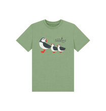 Load image into Gallery viewer, Sage Printed Kids T-Shirt Front

